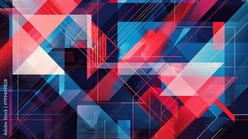 Poster geometric shapes, suitable for those who want to add strictness and modernity to their designs. idea