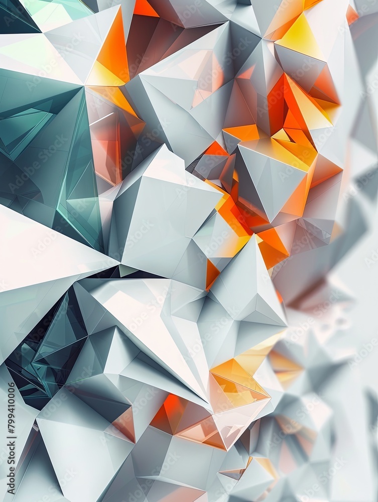 Poster abstract geometric shapes suitable for modern designs. perfect for finance, architecture, or tech pr