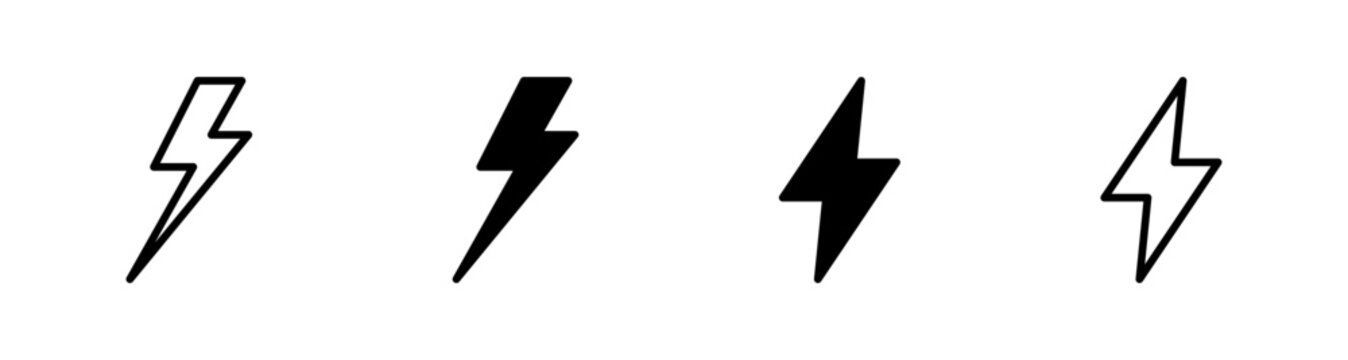 recommend clip art: thunder bolt flash icon, flash lightning bolt icon - Electric power icon symbol - Power energy icon sign in filled, thin, line, outline and stroke style for apps and website
