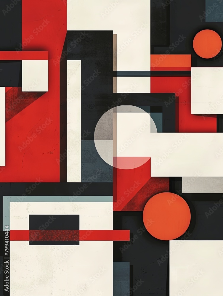 Poster a sophisticated image showcasing geometric shapes, perfect for designs requiring modernity and preci