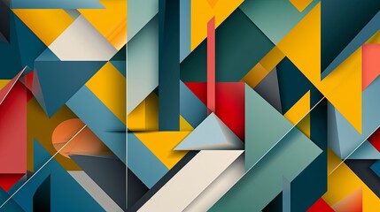 A sophisticated image showcasing geometric shapes, perfect for designs requiring modernity and precision. Ideal for finance, architecture, or technology presentations. Generative AI.