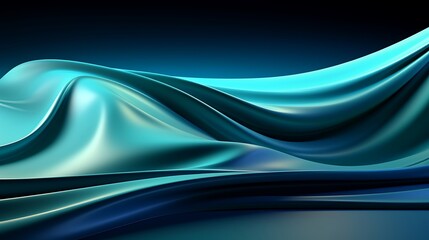 Abstract Cyan and Black Fabric Pattern Background: Intricate Curvy Lines for Modern Design Inspiration and Textile Concepts