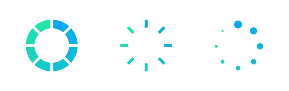 loading icon . waiting icon sign, progress, load, wait, spin icons - update system icon, loading Process icon