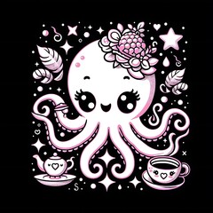 Octopus Cute Cartoon