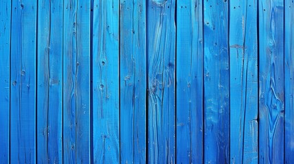 Painting blue rough wooden wall
