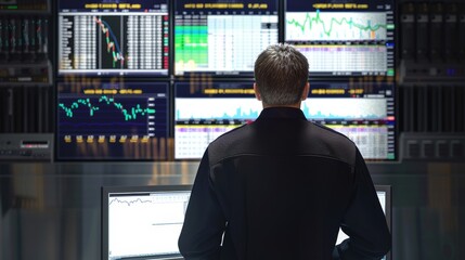 Regulatory Compliance Officer Monitoring Algorithmic Trading with Realtime Tools