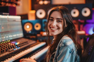 Creative Harmony: Female Music Composer at Work