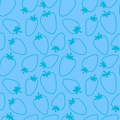 Fruit seamless strawberry pattern for fabrics and textiles and packaging and gifts and cards and linens