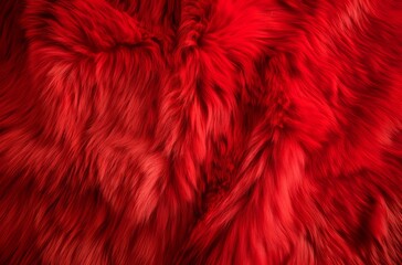 Textured red fur background