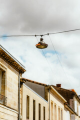 street lamp in the town