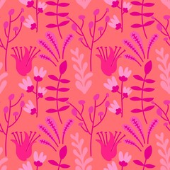 Summer floral print seamless flower ethnic pattern for wrapping paper and fabrics and linens and kids clothes