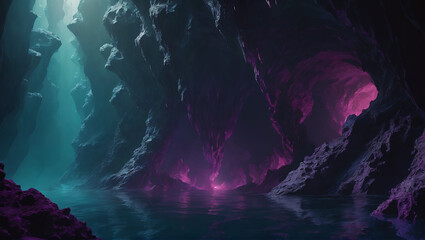 Scenes of abyssal-colored substances being absorbed into textured surfaces, with deep hues of abyssal amaranth, obsidian onyx, and stygian sapphire against a backdrop ULTRA HD 8K - obrazy, fototapety, plakaty