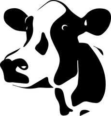 Vector of a cow head design on white background. Farm Animal. Easy editable layered vector illustration. Vector Bull