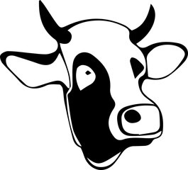 Vector of a cow head design on white background. Farm Animal. Easy editable layered vector illustration. Vector Bull