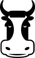 Vector of a cow head design on white background. Farm Animal. Easy editable layered vector illustration. Vector Bull