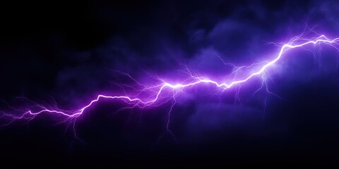 Lavender lightning, isolated on a black background vector illustration glowing lavender electric flash thunder lighting blank empty pattern with copy space