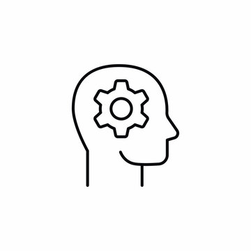 recommend clip art: mindset gear in head icon