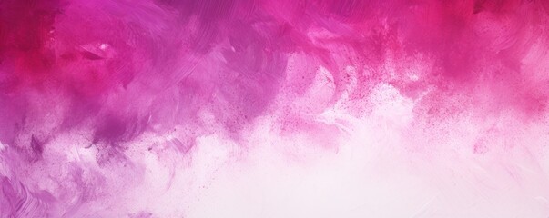 Fototapeta na wymiar Magenta and white gradient noisy grain background texture painted surface wall blank empty pattern with copy space for product design or text 