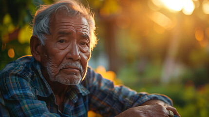 A survivor of trauma or hardship rebuilding their life, showing resilience as they heal and rebuild their sense of security and well-being.