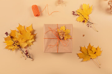 Autumn creative holiday present