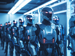 futuristic cyborg army