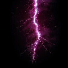 Maroon lightning, isolated on a black background vector illustration glowing maroon electric flash thunder lighting blank empty pattern with copy space