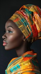 portrait of African woman from tribe - obrazy, fototapety, plakaty