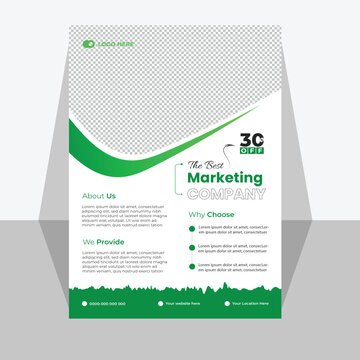 Modern Corporate business flyer template design.
