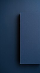 Navy blue blank pale color gradation with dark tone paint on environmental-friendly cardboard box paper texture empty pattern with copy space