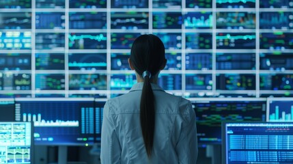 Vigilant Cybersecurity Expert Monitoring Network Threats in Real Time