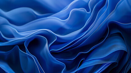 Obraz premium Blue Abstract Wave Background: A Symphony of Intricate Blue Waves