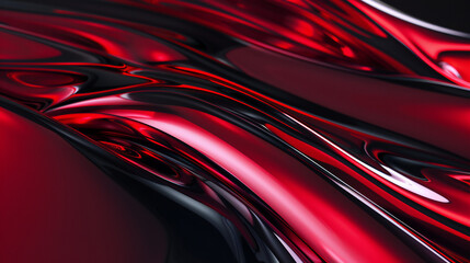 Sleek and Sophisticated: A Modern Metallic Red and Black Background