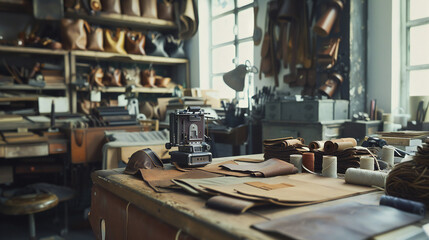 Gerber at the Tannery Workstation: A Skilled Craftsman in His Element