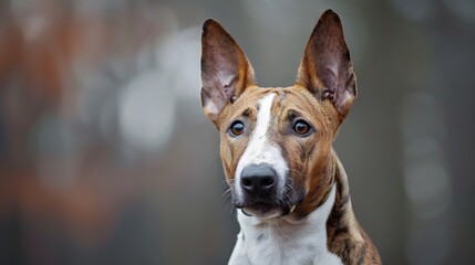 Close up of a bull terrier
