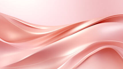 Fototapeta premium Soft pink silk waves, gentle satin texture with flowing curves