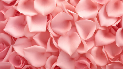 Fototapeta premium Delicate Pink Rose Petals, Romantic Floral Background with Soft Texture