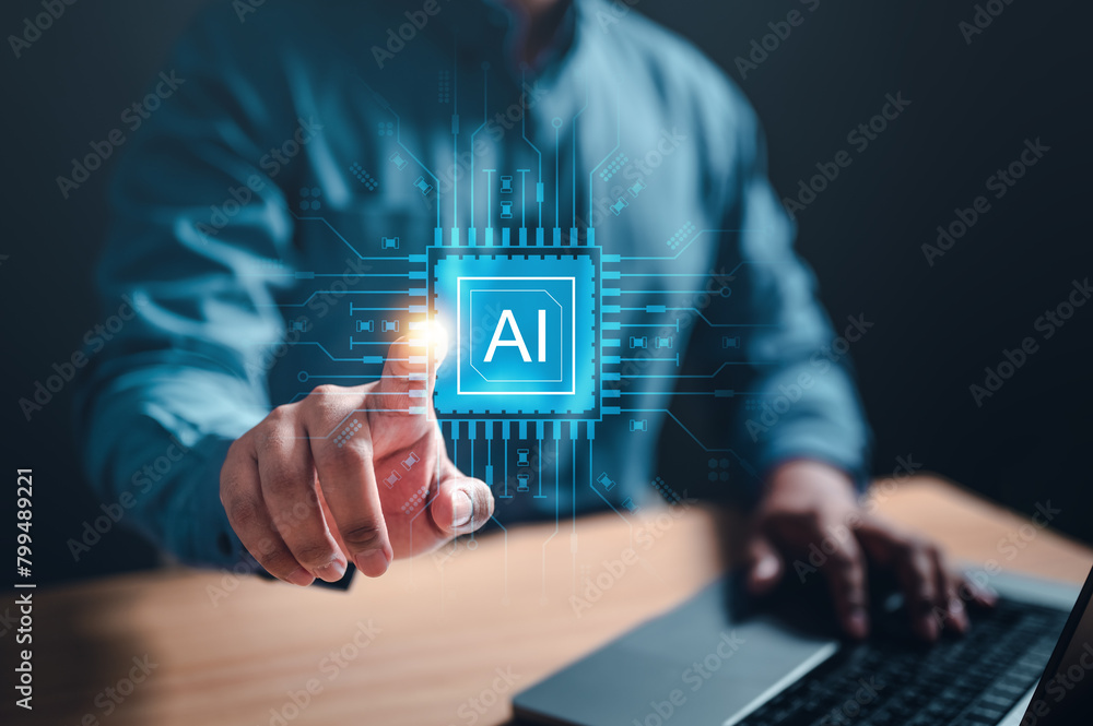 Poster ai, artificial intelligence, machine, automation, communication, brain, future, intelligence, engine
