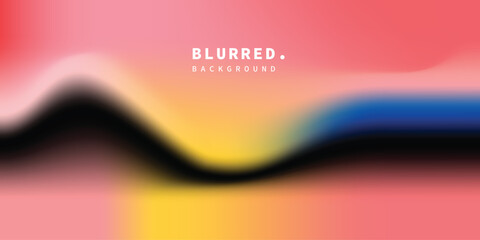 Abstract blurred gradient colorful background. Vibrant fluid color gradation template. Smooth light backdrop design. For poster, banner, cover, presentation, or flyer.
