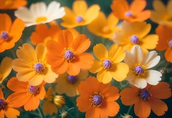 orange and flowers