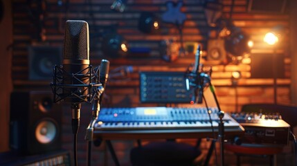 Investigate the evolution of microphone technology in conjunction with digital recording equipment.