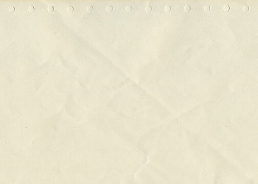 Retro fax paper. Old antique sheet paper texture for design. Announcement board.	