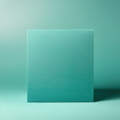 Teal blank pale color gradation with dark tone paint on environmental-friendly cardboard box paper texture empty pattern with copy space for product design 