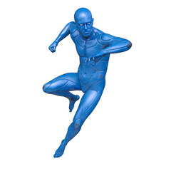 男性サイボーグ　3DCGレンダリング