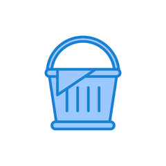 Picnic basket icon for mobile concept and web design. family holiday illustration symbols.