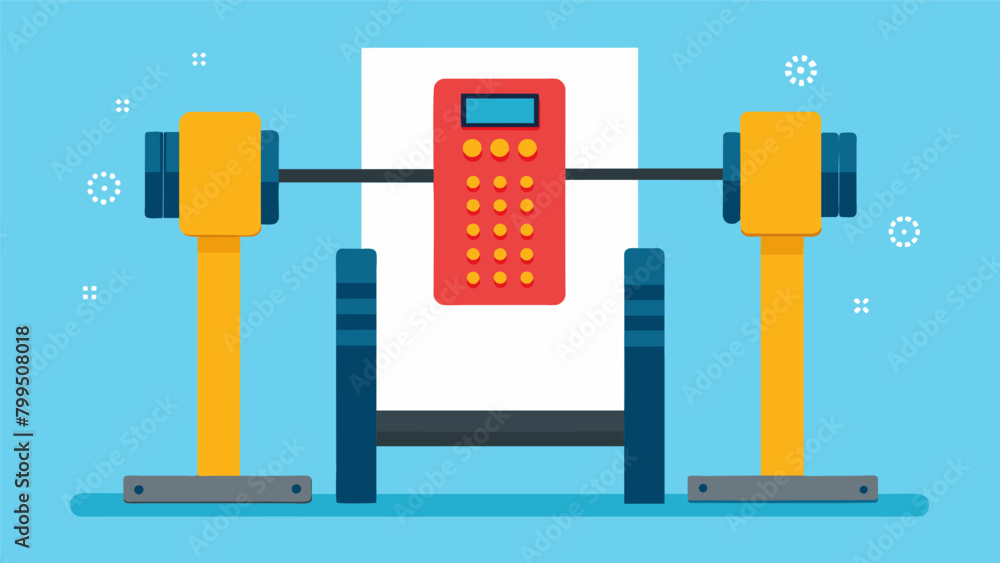Poster a weightlifting machine with easytoread instructions and braille labels for individuals with visual 