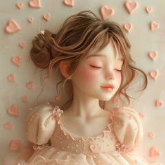 Cute Pinky Dreamy Girl 