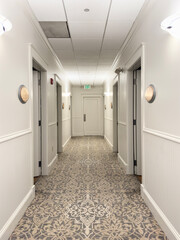 Corridor of a chic hotel
