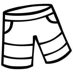 Shorts handdrawn doodle illustration