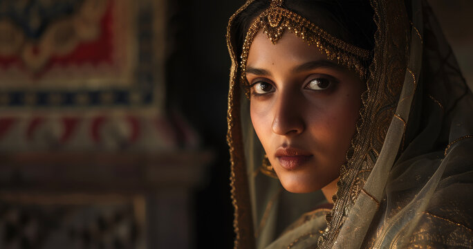 Ancient Indian Sultan Raziye Begum Sultan.