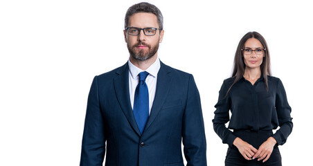 successful partnership. business team success. business partner isolated on white. two businesspeople in suit. business teamwork and collaboration. partnership concept. partner team. advertisement